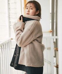 RIVE DROITE | 【羽織るだけでトレンドライクなスタイルが完成する】ボア切替ブルゾン(ブルゾン)