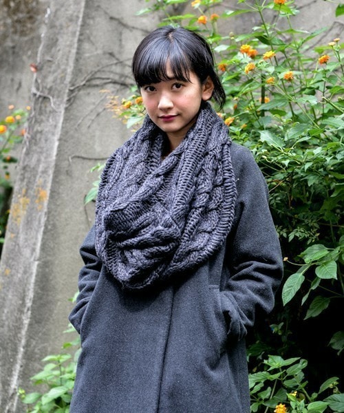DETAILS（ディテールズ）の「DETAILS/2WAYケーブルKNITスヌード&ケープ