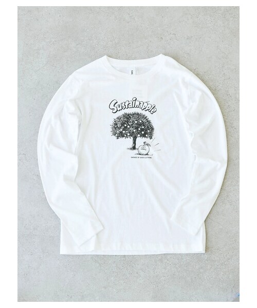 GARAGE OF GOOD CLOTHING（ガレージオブグッドクロージング）の「【Special Price】KAU SDGsLongT-shirt1（トップス・ホワイト・M）」の7枚目の写真