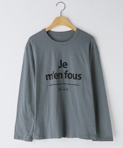 DHOLIC（ディーホリック）の「ラウンドネックレタリングTシャツ・全4色（Tシャツ/カットソー・レディース・ホワイト/ブラウン/グレー/ブラック・ONESIZE）」の3枚目の写真