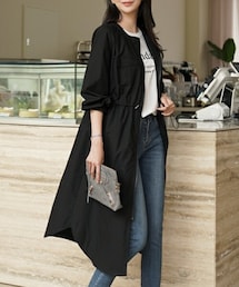 DHOLIC STYLE | [clicknfunny] ジッパーロングジャンパー(ミリタリージャケット)