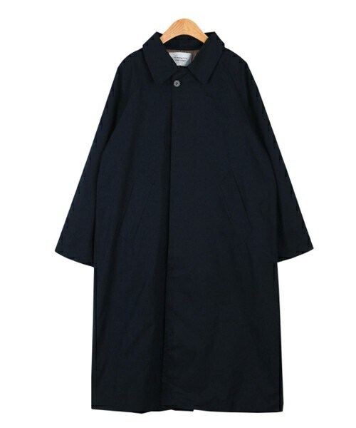DHOLIC STYLE（ディーホリックスタイル）の「[someplace] バックヨークシングルロングコート（ステンカラーコート・レディース・ベージュ/ブルー・FREE）」の2枚目の写真
