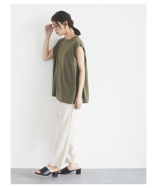 Green　Parks（グリーンパークス）の「きれいシルエットアンクルパンツ（パンツ・ブラック/ブルー/ネイビー/エクリュ・S/M/L）」の11枚目の写真