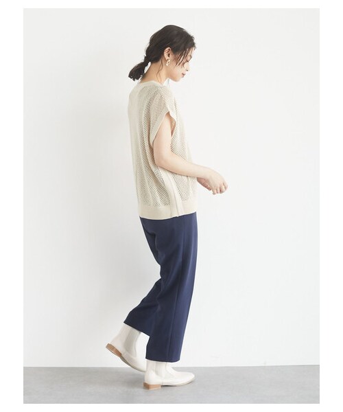 Green　Parks（グリーンパークス）の「きれいシルエットアンクルパンツ（パンツ・ブラック/ブルー/ネイビー/エクリュ・S/M/L）」の14枚目の写真