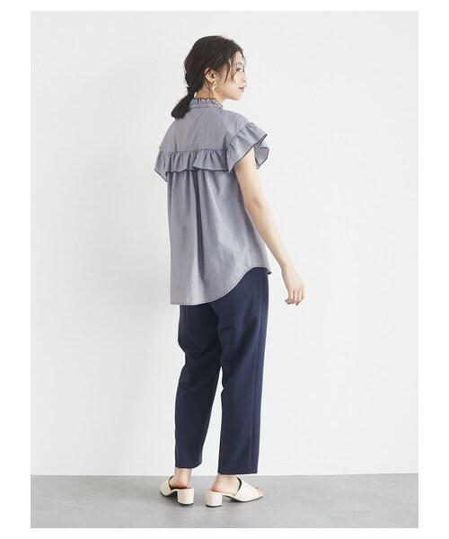 Green　Parks（グリーンパークス）の「きれいシルエットアンクルパンツ（パンツ・ブラック/ブルー/ネイビー/エクリュ・S/M/L）」の16枚目の写真