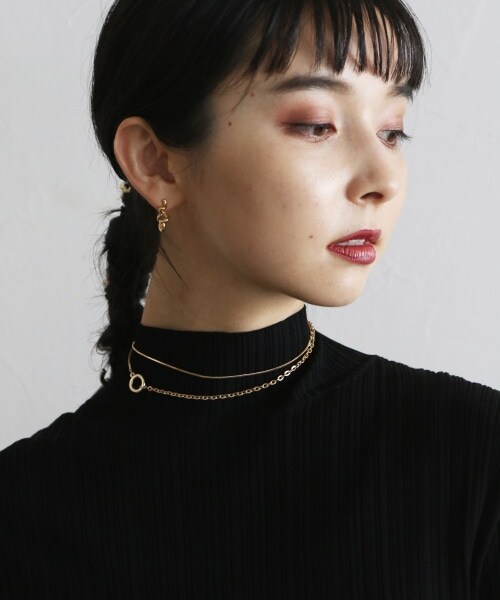 HARE（ハレ）の「チェーンMIXマルチネックレス（アクセサリー・シルバー/ゴールド・FREE）」の2枚目の写真
