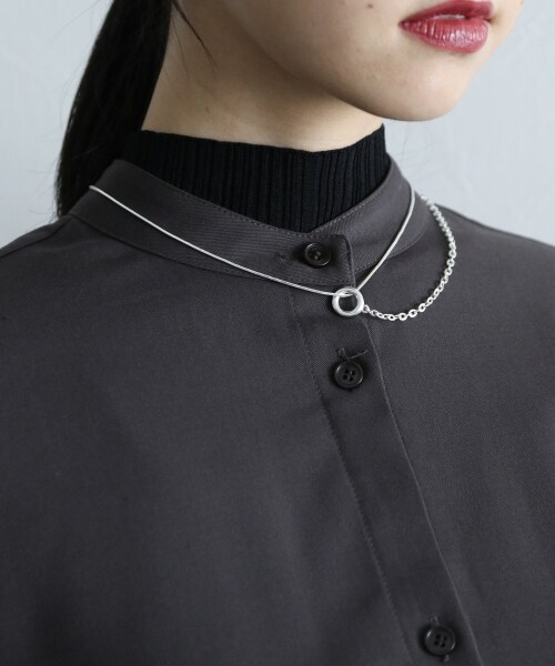 HARE（ハレ）の「チェーンMIXマルチネックレス（アクセサリー・シルバー/ゴールド・FREE）」の7枚目の写真