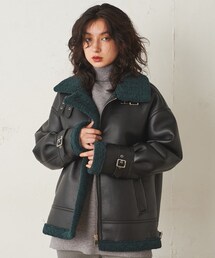 Lui's | フェイクムートンB-3ジャケット(ブルゾン)