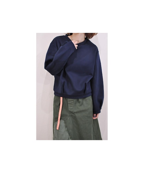 hippiness（ヒッピネス）の「タックロングスリーブトップス（ニット/セーター・レディース・グリーン/ブルー・one）」の2枚目の写真