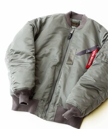 EDIFICE別注ALPHA INDUSTRIES MA-1 sizeM（アルファショップ別注