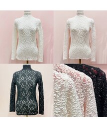 lilLilly | 【再入荷】レースハイネックトップス(トップス)