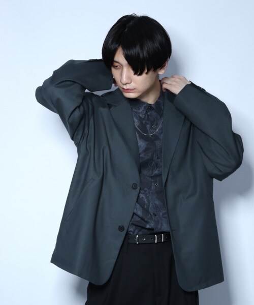 HARE（ハレ）の「TWエブリデイジャケット（ジャケット/アウター・ブラック/グレー系その他/グリーン系その他・S/M）」の3枚目の写真