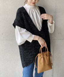 CAPRICIEUX LE'MAGE | mixヤーンベスト(ニット/セーター)