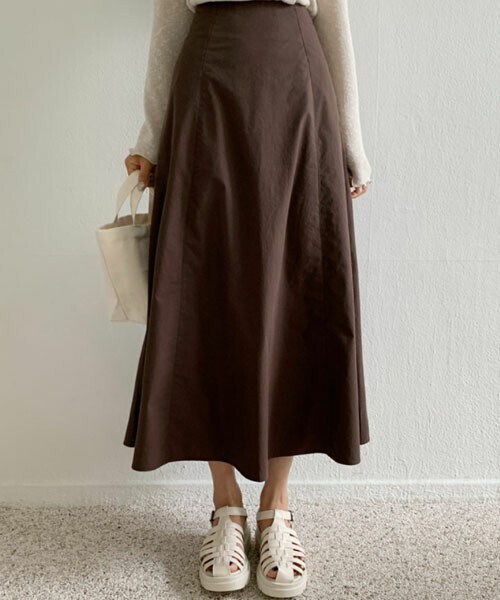 DHOLIC(ディーホリック)の「Aラインスカート(スカート・レディース・ブラウン/イエロー/グリーン/ベージュ・ONESIZE)」の1枚目の写真