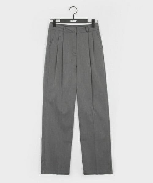 DHOLIC STYLE（ディーホリックスタイル）の「[blackup] ツータックスラックスパンツ（スラックス・レディース・ホワイト/グレー/ブラック・M/L）」の3枚目の写真