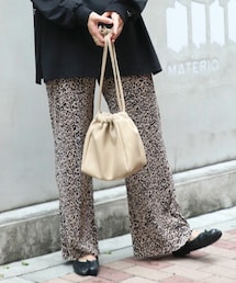 エコレザー2way巾着バッグ