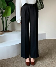 DHOLIC | タックストレートスラックス・全2色(スラックス)