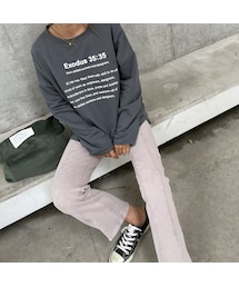 copine | カジュアルオーバーサイズロンT(2color)(Tシャツ/カットソー)