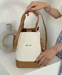 DHOLIC | 2WAYロゴコントラストバッグ・全2色(ハンドバッグ)