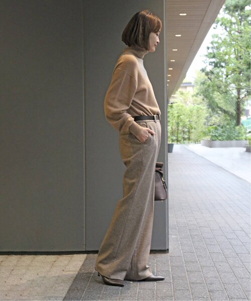 Deuxieme Classe 　34　スリムフレアパンツ(check) Deuxieme Classe（ドゥーズィエムクラス）の「Slim Flare パンツ