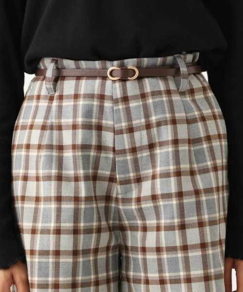 repipi armario（レピピ アルマリオ）の「☆WEB先行予約☆ベルトツキアソートチェックショートパンツ（パンツ・チェック(グレー系)/チェック(ブラウン系)・S(140~150cm)/M(150~160cm)/L(160cm~)）」の22枚目の写真