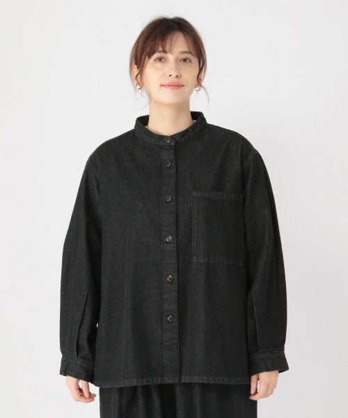 ジップデニムシャツブルゾン ブラック PRANK PROJECT(プランク