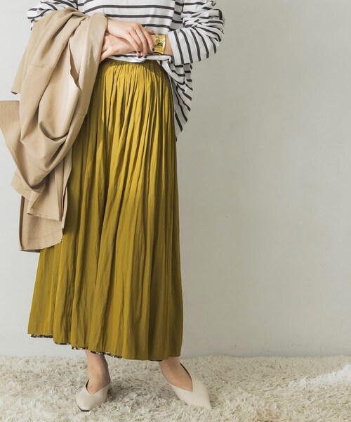 URBAN RESEARCH（アーバンリサーチ）の「雙面穿印花裙（スカート・レディース・墨綠x炭灰色/深藍x橄欖綠・FREE）」の7枚目の写真