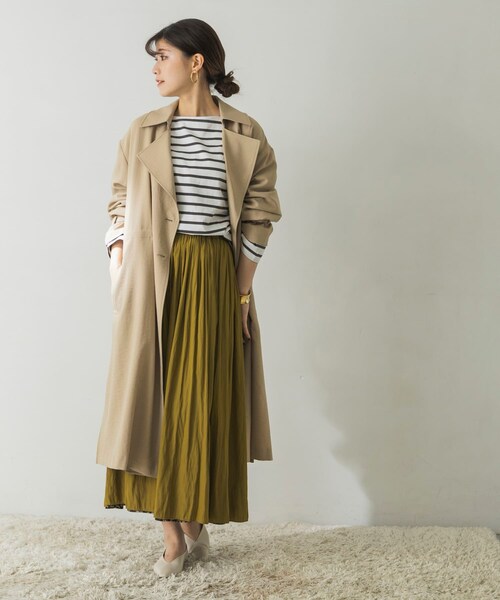 URBAN RESEARCH（アーバンリサーチ）の「雙面穿印花裙（スカート・レディース・墨綠x炭灰色/深藍x橄欖綠・FREE）」の9枚目の写真