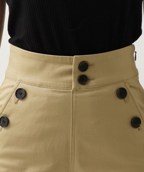 ENsMOL.（エンスモール）の「ハイライズストレートセーラーパンツ（パンツ・レディース・黒/ベージュ・S/M/XS）」の10枚目の写真