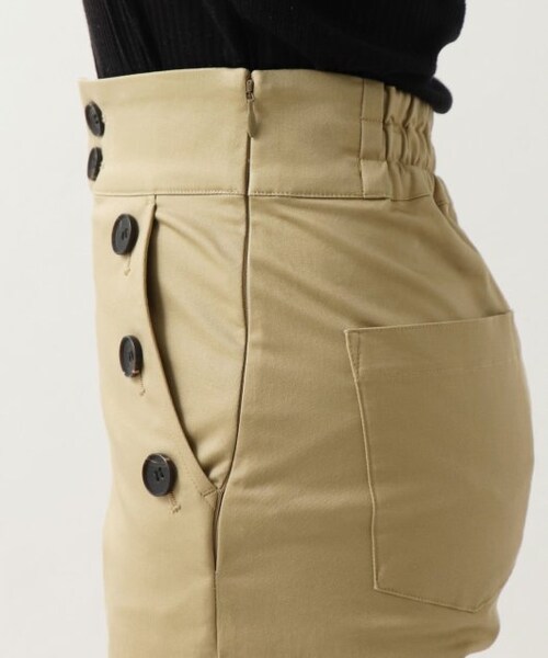 ENsMOL.（エンスモール）の「ハイライズストレートセーラーパンツ（パンツ・レディース・黒/ベージュ・S/M/XS）」の9枚目の写真