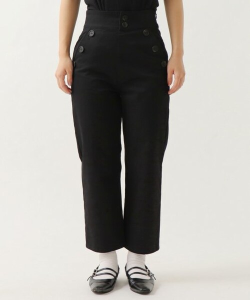 ENsMOL.（エンスモール）の「ハイライズストレートセーラーパンツ（パンツ・レディース・黒/ベージュ・S/M/XS）」の19枚目の写真