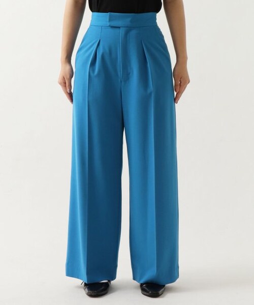 ENsMOL.（エンスモール）の「センタープレスストレッチワイドパンツ（パンツ・レディース・ブルー/チャコールグレー/オフ白・S/M/XS）」の20枚目の写真