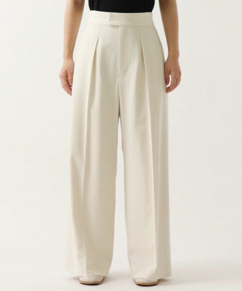 ENsMOL.（エンスモール）の「センタープレスストレッチワイドパンツ（パンツ・レディース・ブルー/チャコールグレー/オフ白・S/M/XS）」の16枚目の写真