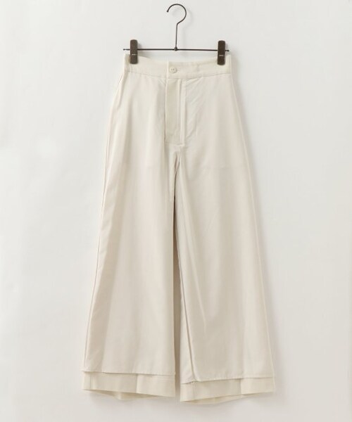 ENsMOL.（エンスモール）の「センタープレスストレッチワイドパンツ（パンツ・レディース・ブルー/チャコールグレー/オフ白・S/M/XS）」の14枚目の写真