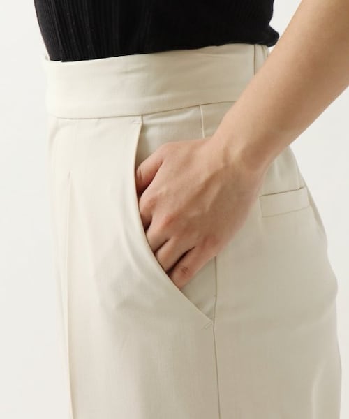 ENsMOL.（エンスモール）の「センタープレスストレッチワイドパンツ（パンツ・レディース・ブルー/チャコールグレー/オフ白・S/M/XS）」の12枚目の写真