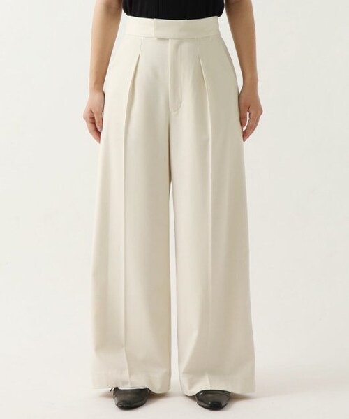 ENsMOL.（エンスモール）の「センタープレスストレッチワイドパンツ（パンツ・レディース・ブルー/チャコールグレー/オフ白・S/M/XS）」の15枚目の写真