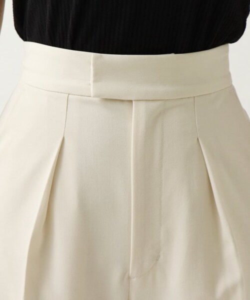 ENsMOL.（エンスモール）の「センタープレスストレッチワイドパンツ（パンツ・レディース・ブルー/チャコールグレー/オフ白・S/M/XS）」の10枚目の写真