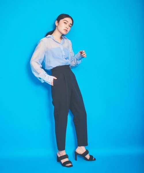 ENsMOL.（エンスモール）の「コンフォートフィットテーパードパンツ（パンツ・レディース・黒/ピンク/ベージュ・S/M/XS-2/S-2/XS/M-2）」の21枚目の写真