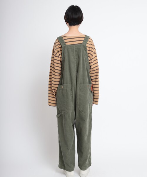 O0654 コーデュロイルーズサロペット