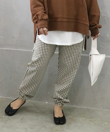 Sheson | チェック柄ジョガーパンツ(その他パンツ)
