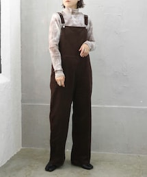 Sheson | 細コーデュロイオーバーオール(サロペット/オーバーオール)