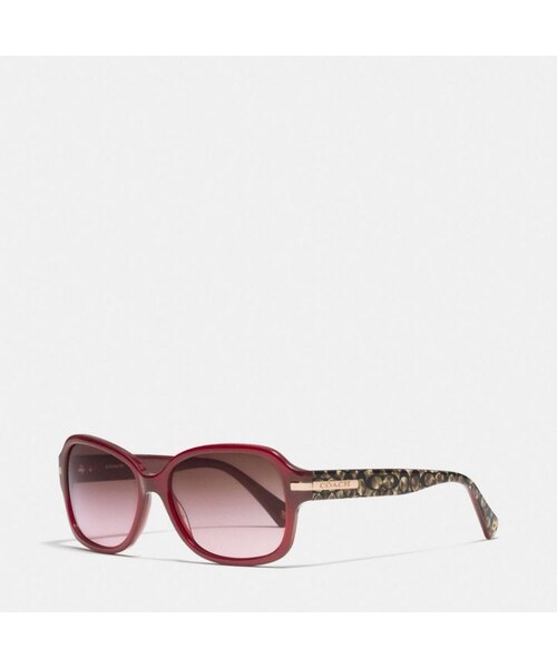 COACH（コーチ）の「Amber Sunglasses（サングラス・メンズ・BEIGE BLACK/BEIGE OCELOT/BURGUNDY/BEIGE OCELOT/DARK TORTOISE/BEIGE OCELOT・ONE）」の3枚目の写真