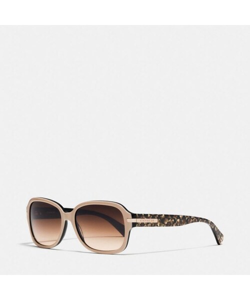 COACH（コーチ）の「Amber Sunglasses（サングラス・メンズ・BEIGE BLACK/BEIGE OCELOT/BURGUNDY/BEIGE OCELOT/DARK TORTOISE/BEIGE OCELOT・ONE）」の2枚目の写真