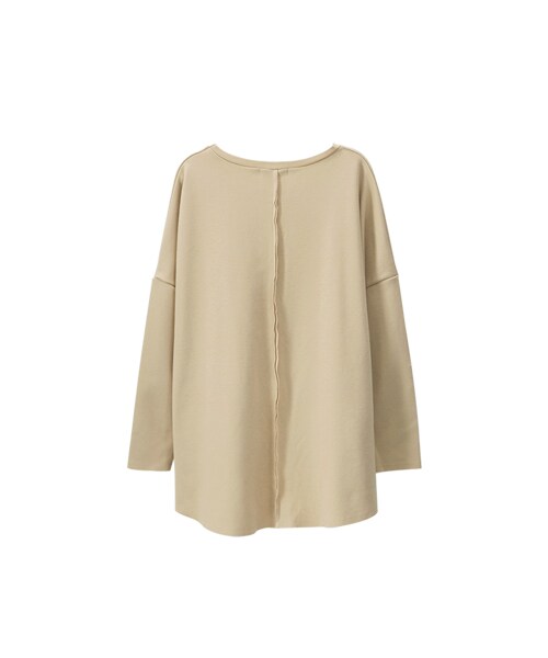 gracegift（グレースギフト）の「法式生活 韓國休閒字母柔感上衣（トップス・レディース・白/杏・F）」の5枚目の写真