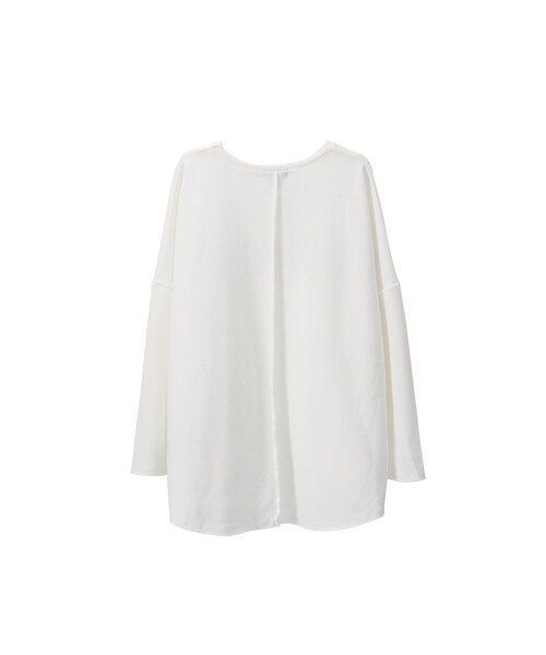 gracegift（グレースギフト）の「法式生活 韓國休閒字母柔感上衣（トップス・レディース・白/杏・F）」の2枚目の写真