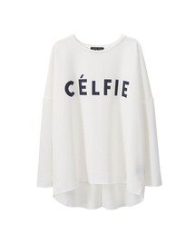 gracegift | 法式生活 韓國休閒字母柔感上衣(トップス)