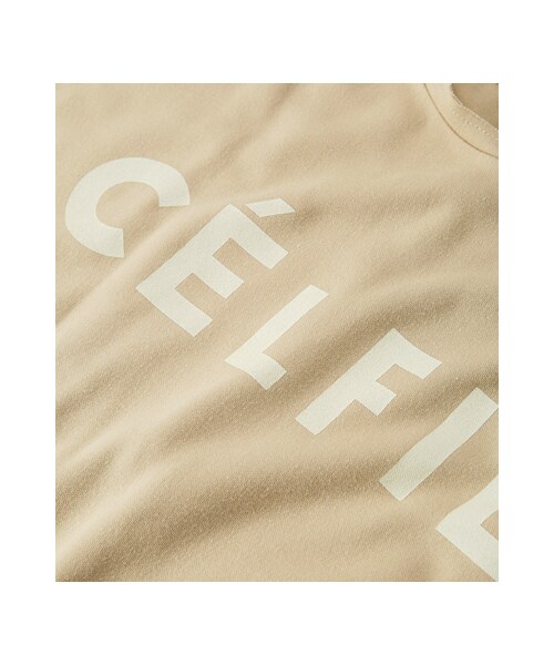 gracegift（グレースギフト）の「法式生活 韓國休閒字母柔感上衣（トップス・レディース・白/杏・F）」の6枚目の写真