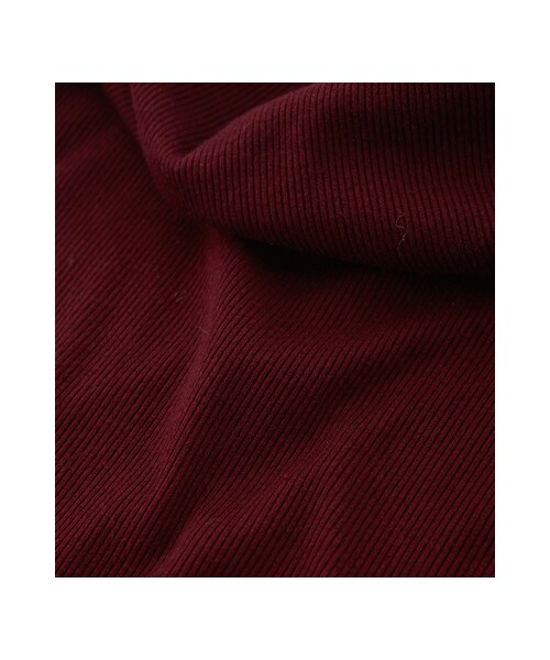 gracegift（グレースギフト）の「微甜女孩 韓國翻領露肩針織上衣（その他・レディース・黑/酒紅・F）」の6枚目の写真