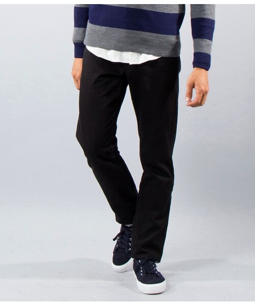 JUNMEN(ジュンメン)の「撥水カツラギパンツ(パンツ・メンズ・ブラック/ホワイト・S/M/L/L1)」の2枚目の写真