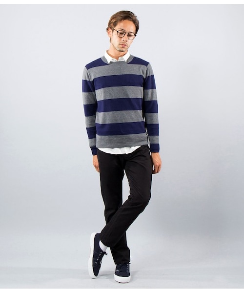 JUNMEN(ジュンメン)の「撥水カツラギパンツ(パンツ・メンズ・ブラック/ホワイト・S/M/L/L1)」の12枚目の写真